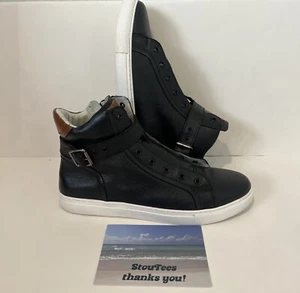 Men J75 by JUMP Blake-High Black Pebble Size 12 Black Leather - Picture 1 of 13