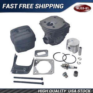 Kit de silenciador de pistón de cilindro Nikasil para sierra de gran diámetro Jonsered CS2150 CS2152 45 MM - Imagen 1 de 5