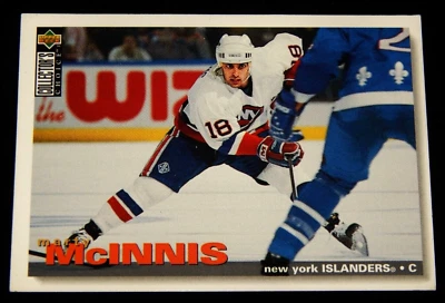  Vintage NHL Hockey Card, 1995, Upper Deck, MARTY McINNIS, NY ISLANDERS, # 59 - Image 1 of 2