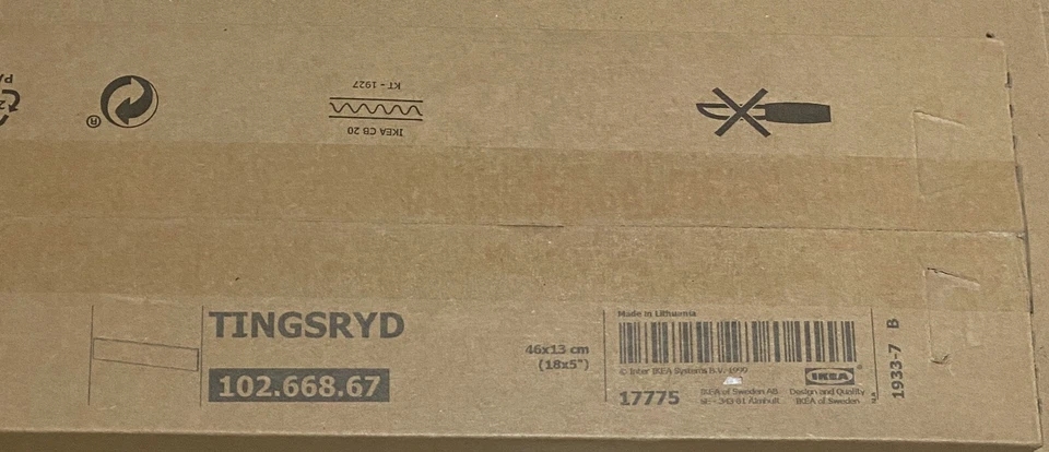 IKEA TINGSRYD Cabinet Door 15x15" 15"x15" Wood Effect Black 402.668.37 InBox