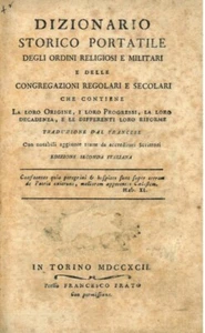 Tragbares historisches Wörterbuch der religiösen und militärischen Orden und Gemeinden - Bild 1 von 1