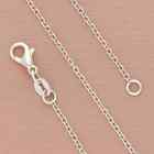 sterling silver 1mm cable chain necklace size 18.25in