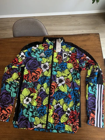 NWT Adidas Columbus Crew Tiro Floral Track Jacket HK2292 Soccer Men’s LARGE MLS Cover