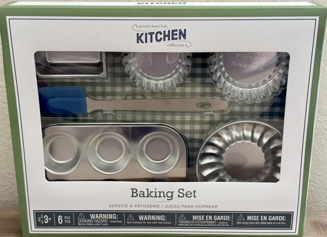 Pottery Barn kids Retro red kitchen set- includes refrigerator, sink, oven  and 4 stainless steel PBK small kitchen appliances. for Sale in Olathe, KS  - OfferUp