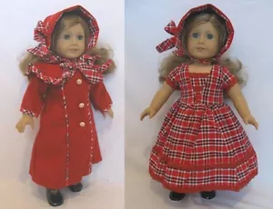 Set cappello abito cappotto rosso per ragazza americana vestiti bambola 18" FREESHIP ADDONS! LovvU - Foto 1 di 12