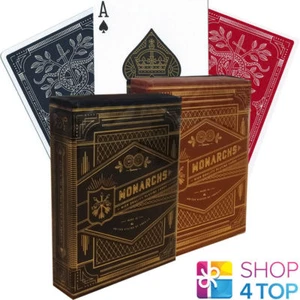 2 DECKS MONARCHS THEORY 11 SPIELKARTEN ZAUBERTRICKS 1 BLAU 1 ROT NEU