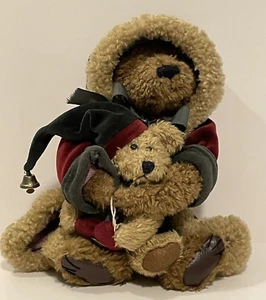 Vintage Boyds Bear Collection Ltd. Plush Poppa Bear & Noelle Great Condition 9" - Picture 1 of 9