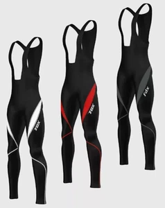 Men's Clearance Bib Tights 3D Padded Thermal Pockets Winter Cycling Tights - Picture 1 of 11