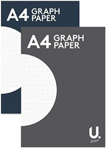 A4 Graph Paper Pad with 2mm Grid for School Homework (80 Pages) - Picture 1 of 2