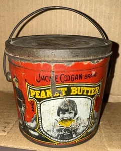 VTG Jackie Coogan Brand Peanut Butter Tin 12oz The Kelly Co. Cleveland, O. - Picture 1 of 5