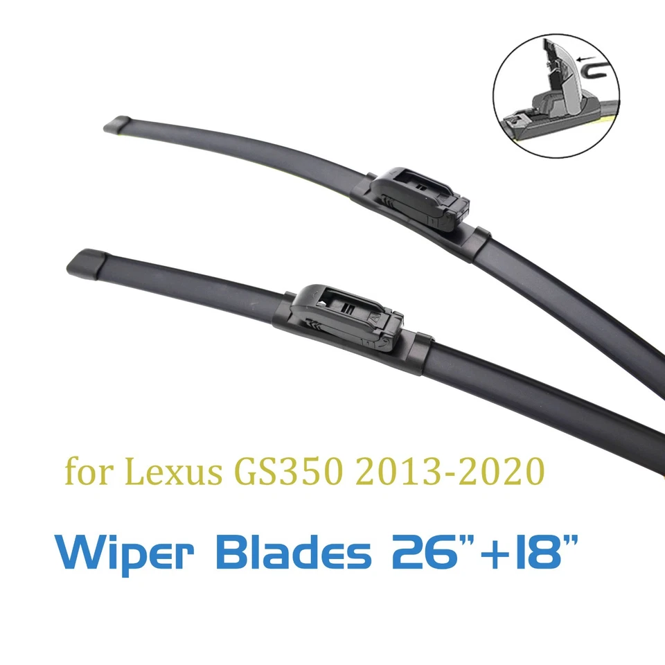 2,Windshield Wiper Blades 26 18 Replacement For Lexus GS350 2013-2020 Front Foto 1 de 4