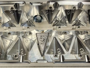 5 Unzen Pyramide Senker Produktionsform (14 Hohlräume) Aluminium CNC - Bild 1 von 7