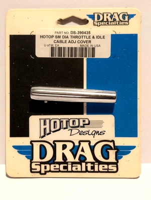 Drag Specialties Chrome Small Dia. Throttle & Idle Cable Adj. Cover DS-390435 - Image 1 of 3