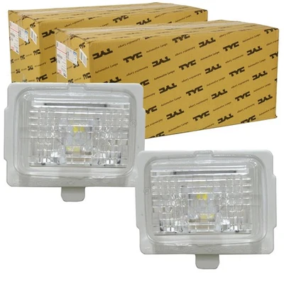 2x TYC LED KENNZEICHENLEUCHTE passend für MERCEDES-BENZ C-KLASSE CLA CLS - Bild 1 von 3