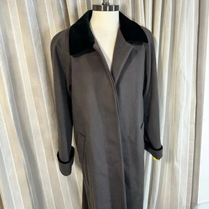 Vintage Forecaster of Boston Taupe Brown Grey Trench Coat NWT Size 10 Union Made - Picture 1 of 10