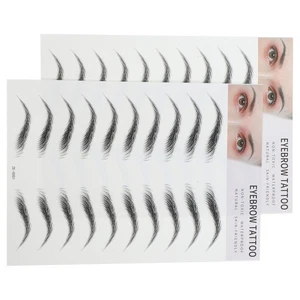 Juego de 2 pegatinas de cejas para mujer Miss Transfer kit de herramientas cejas falsas para - Imagen 1 de 12