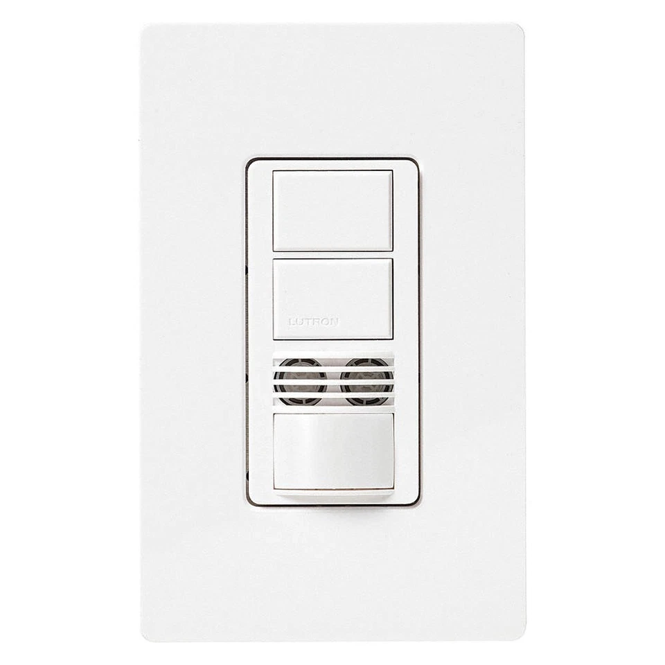 LUTRON MS-A202-WH Occ Snsr,PIR/Usonic,120-277V AC,Wht 36WH04 - Image 1 of 1