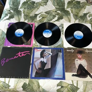 LOT 4 VINYL LP ALBUM 80s Rock Pat Benatar live heat of the night get nervous - Picture 1 of 13