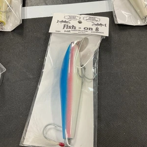 Vintage Fish On 8 “Swimmer” 3oz  -Surf Lure- Striper Plug  Custom - Picture 1 of 6