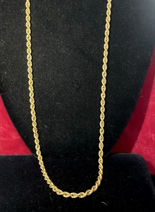 14K GOLD KETTE HALSKETTE 24 in SIGNIERT AMC 12,5 GRS SEIL KETTE MADE IN ITALY - Bild 1 von 12