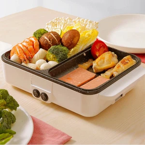 Sartén eléctrica 110v para fondue wok de cocina eléctrica sartén antiadherente - Imagen 1 de 22