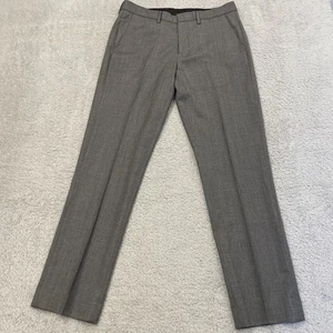 J Crew Wool Dress Pants Mens 31x31 Gray Slim Bedford Flat Front - Picture 1 of 14
