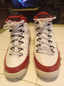 Jordan 9 Retro White/Red Men's Size 5.5 Youth - Picture 1 of 17