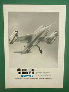 5/1964 PUB DOWTY VJ101 X1 VTOL AIRCRAFT FLUGZEUG HANNOVER ORIGINAL GERMAN AD - Foto 1 di 1