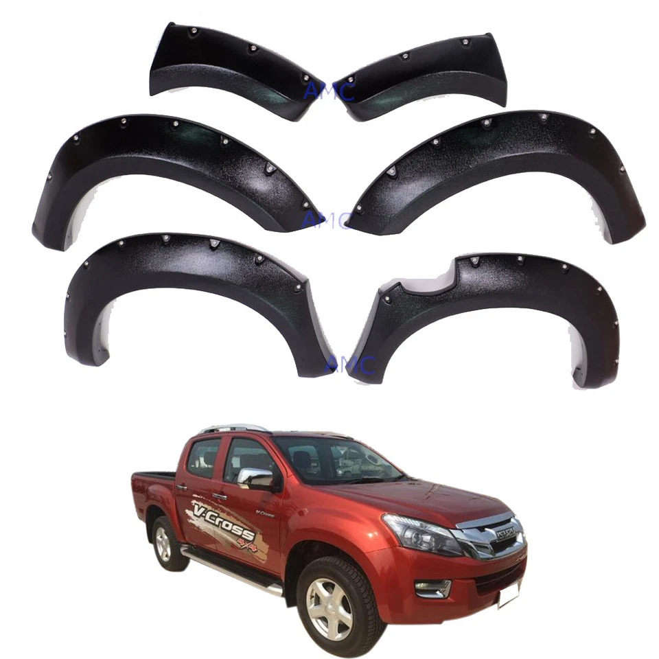 12+ Isuzu D-MAX Colorado DMAX Ute Fender Flare 6 Inch Wheel Arch 4 Doors Pickup Foto 1 de 4