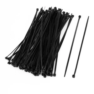 100 Piezas 150mm x 2mm Cable Eléctrico Envoltura Nylon Fijación Negro L6 - Imagen 1 de 2