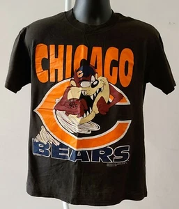 Camiseta De Colección 1992 90 Tasmanian Devil Chicago Bears Personaje NFL Envejecida  - Imagen 1 de 9