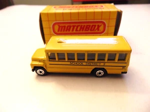 * 1983 MATCHBOX DIE-CAST # MB 47 YELLOW SCHOOL BUS MINT IN BOX ! - Picture 1 of 6