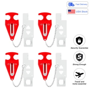New Portable Security Door Lock Safety Tool Home Privacy Travel Hotel Room US - Picture 1 of 100