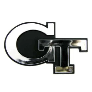 Georgia Tech Yellow Jackets Chrom Kunststoff Auto Emblem - Bild 1 von 1