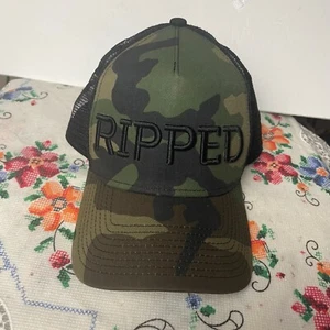New Era 9FORTY Snapback Trucker Cap Ripped Logo Camouflage Army Camo Military - Bild 1 von 8