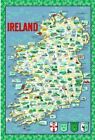 Geschirrtuch mit Karte von Irland, Baumwolle, Kchengeschenk, 73 cm x 48 cm