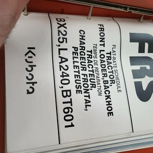 Kubota BX25, RCK54(P) RCK60B LA240, BT601 Workshop Service Manual - Picture 1 of 5