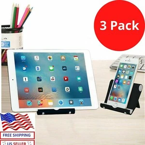 3 Universal Foldable Desktop Desk Stand Holder Mount For Cell iPhone Tablet iPad - Picture 1 of 7