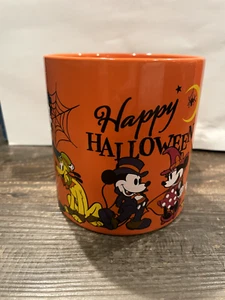 Taza de café Disney Mickey Mouse y la pandilla feliz Halloween naranja grande 20 oz - Imagen 1 de 6