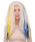Adult White Long Wavy Wig Cosplay New Monster High Electrified Frankie HW-1428A