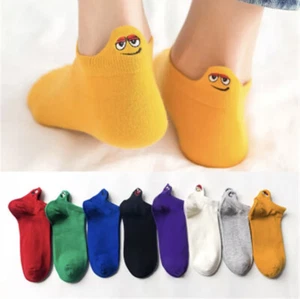 350-units Japanese Heel Small Ears Unisex Socks Embroidery Cartoon Cotton M size - Picture 1 of 5