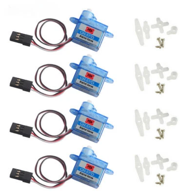 4PCS Ultralight 3.7g Digital Micro Servo 3.6-4.8V for RC plane helicopter Boat - Bild 1 von 4