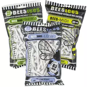 BEES TEES WOODEN GOLF TEES BUMPER PACKS / ALL LENGTHS / MULTI BUY DEALS ! - Picture 1 of 4