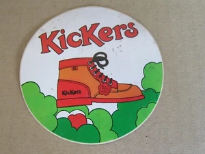 605J 1970's Stickers Round Shoe Kickers Red Brown - Picture 1 of 2