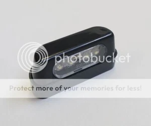 LTC1 LICENSE PLATE LIGHT 4 LED LEDS BLACK UNIVERSAL APPROVED BIMOTA DB5 post - Picture 1 of 1