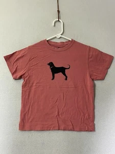 The Black Dog Coral Pink Marthas Vineyard Short Sleeve T-Shirt Kids Size XS 4-5 - Picture 1 of 6