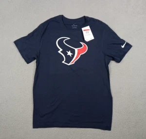 NWT Huston Texans Nike Tee Size L 100% Cotton Short Sleeve T-Shirt Football Tee - Picture 1 of 10