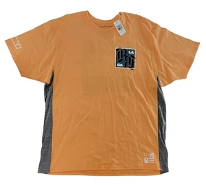 Rock Revival Men's Size XXL Logo Graphic Tee T Shirt Made in USA Orange/Gray - Picture 1 of 6