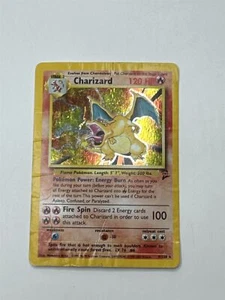 Charizard 004/130 Base Set 2 Cartas Holo Pokemon (Carta Desmenuzada) - Imagen 1 de 4
