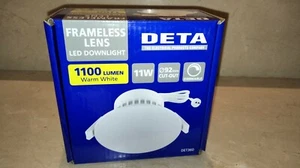 Deta 11 Watt 1100Lumens 92mm Cutout Warm White Downlight - Picture 1 of 2